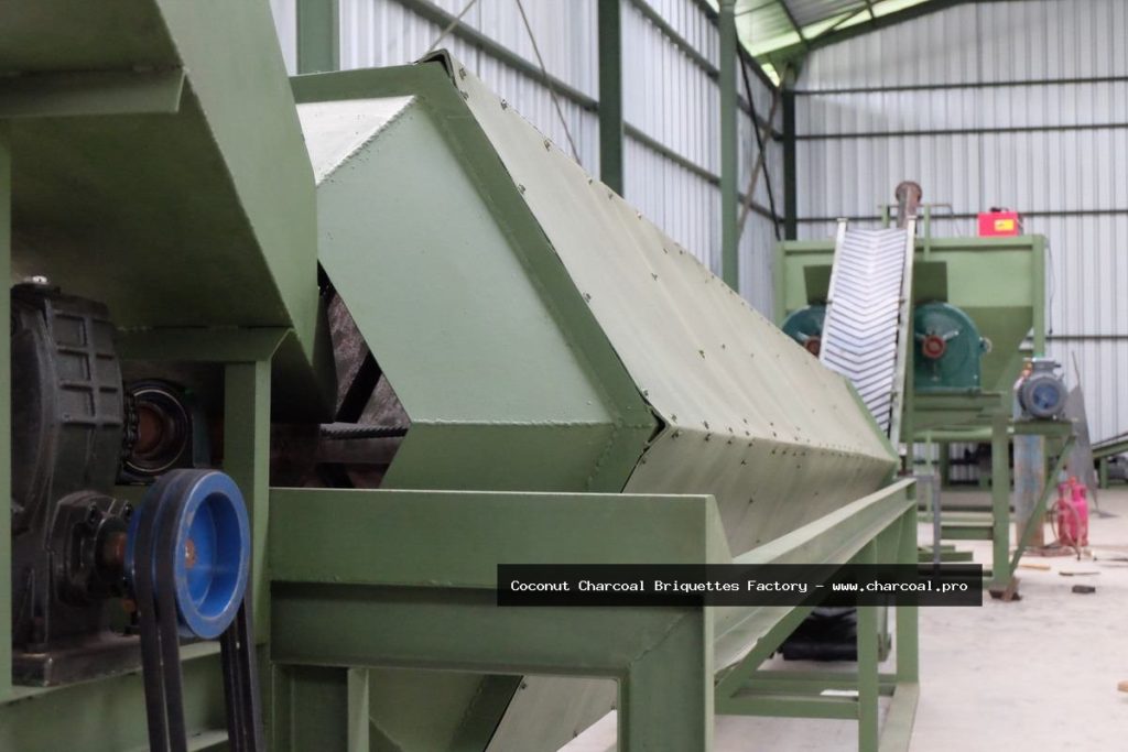 coconut shell charcoal briquettes factory equipment