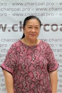 Setiawati Trisno - coconut charcoal briquettes factory finance director