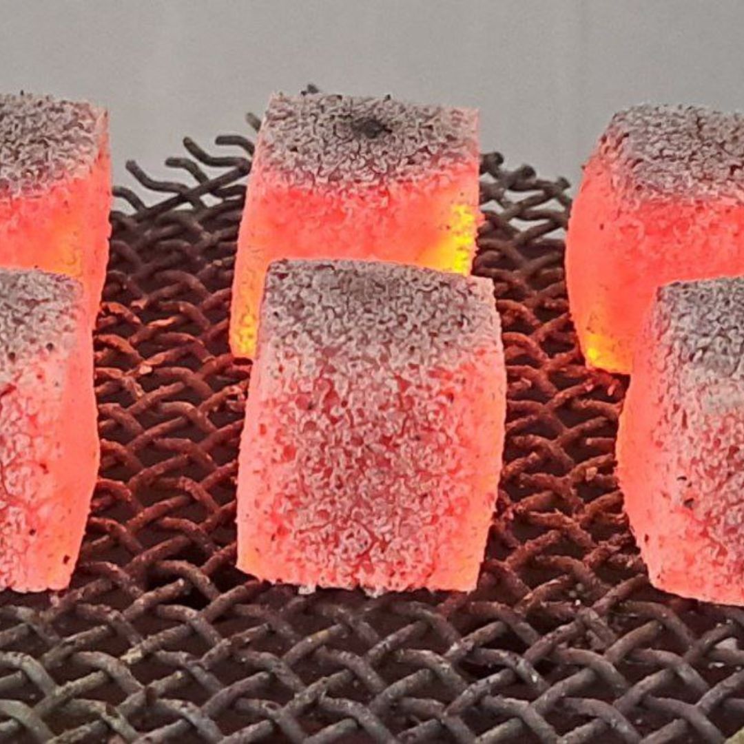 charcoal.pro - hookah coals close up with cube shape