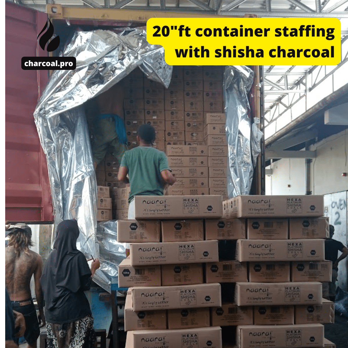 container staffing with shisha charcoal 3 container staffing with shisha charcoal
