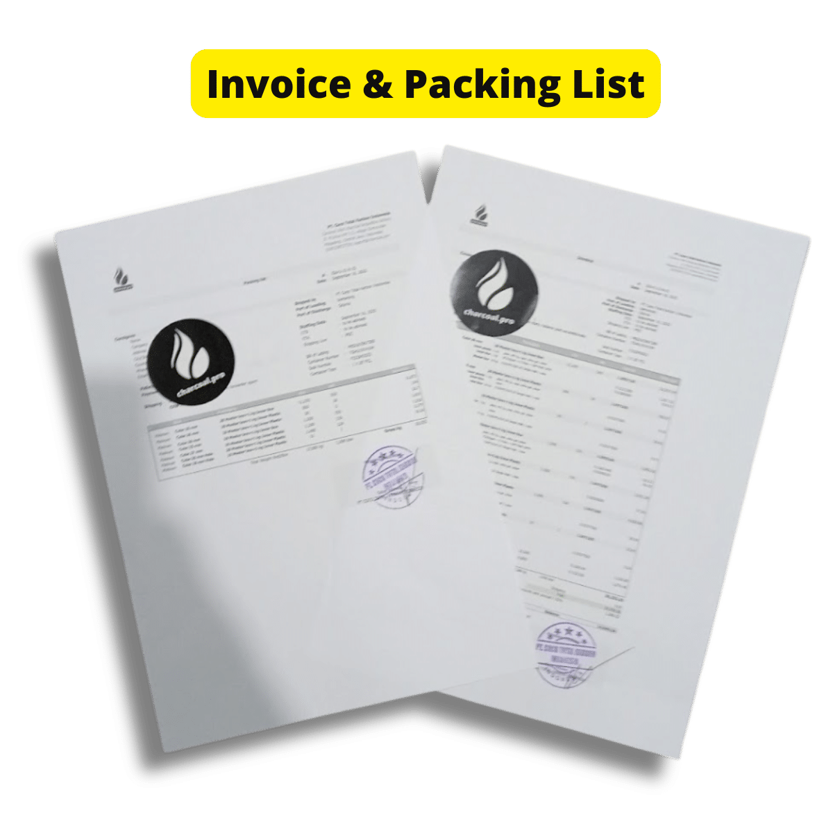 invoice and packing list invoice and packing list